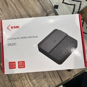 SSK Dual Bay M.2 NVMe SSD Dock